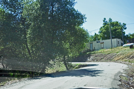 curvy scary entrance road